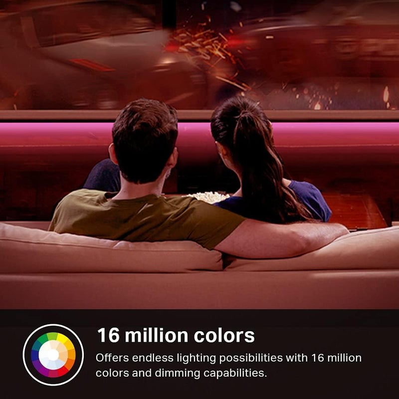 Kasa Smart شريط إضاءة LED، 16.4 قدم شريط LED واي فاي يعمل مع أليكسا، جوجل هوم، سمارت ثينغز، سطوع عالي مع 16 مليون لون، RGB، تجميع، طول قابل للتعديل، يصل إلى 25,000 ساعة (KL400L5) - Image 4